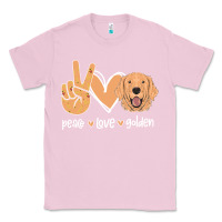Bubblegum Pink Peace Love Golden Classic Tee - Bettercallsaul