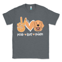Charcoal Heather Peace Love Golden Classic Tee - Bettercallsaul