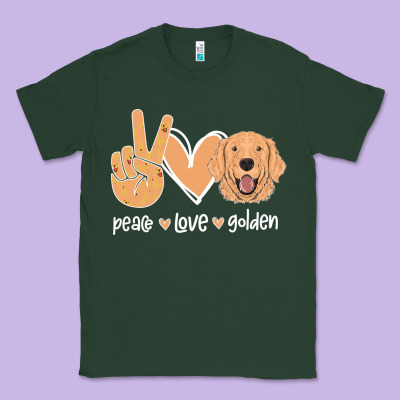 Peace Love Golden Classic Tee Designed By Bettercallsaul
