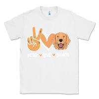 White Peace Love Golden Classic Tee - Bettercallsaul