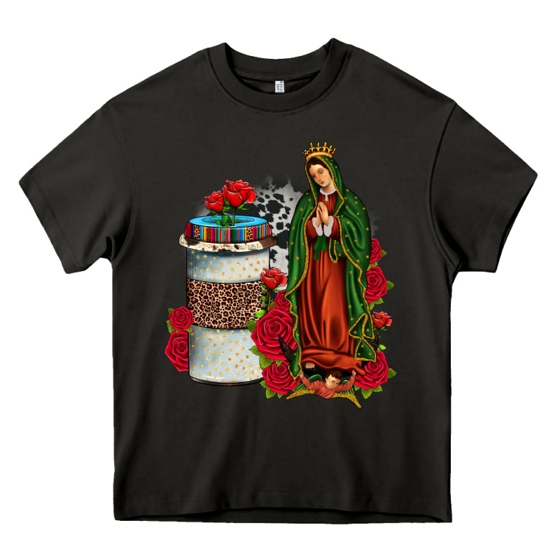 Our Lady Of Guadalupe Coffee Heavy Core Tee by JahusDesignShop | Teevron