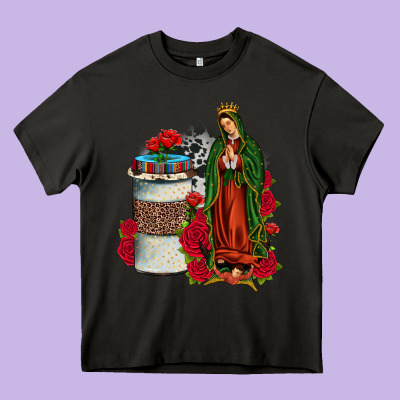 Our Lady Of Guadalupe Coffee Heavy Core Tee Designed By Jahusdesignshop