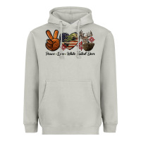 Moon Dust Peace Love White Tailed Deer Heavyweight Hoodie - LillyAllenDesigns