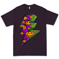 Plum halloween lightning bolt Premium Tee - BundleAndBundleShop