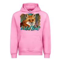 Fuchsia Pink wild soul fox with dream catcher Urban Hoodie - BarkalooDesign