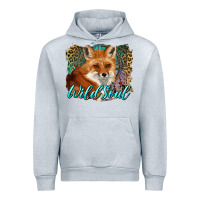 Heather Grey wild soul fox with dream catcher Urban Hoodie - BarkalooDesign