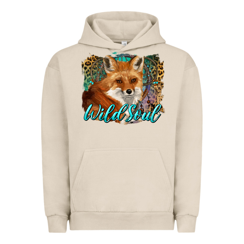 Wild Soul Fox With Dream Catcher Urban Hoodie by BarkalooDesign | Teevron
