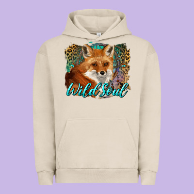 Wild Soul Fox With Dream Catcher Urban Hoodie Designed By Barkaloodesign
