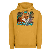 Pigment Peanut Butter wild soul fox with dream catcher Urban Hoodie - BarkalooDesign