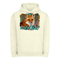 Pigment Pistachio wild soul fox with dream catcher Urban Hoodie - BarkalooDesign