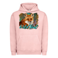 Pigment Salmon wild soul fox with dream catcher Urban Hoodie - BarkalooDesign