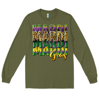 Army Green mardi gras Long Sleeve Tee - CowGirlArtShop