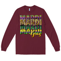 Burgundy mardi gras Long Sleeve Tee - CowGirlArtShop