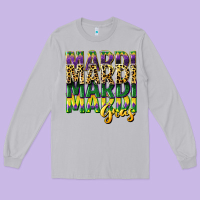 Mardi Gras Long Sleeve Tee Designed By Cowgirlartshop