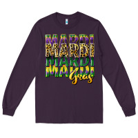 Plum mardi gras Long Sleeve Tee - CowGirlArtShop
