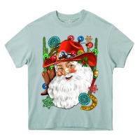 Arona Cowboy Santa Heavy Core Tee - NancyCooperArtShop