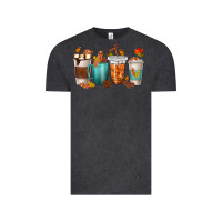 Vintage Black Thankful Coffee Cups Vintage Tee - texasbilliewilder