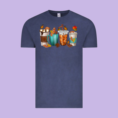Thankful Coffee Cups Vintage Tee Designed By Texasbilliewilder