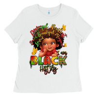 White empowering black heritage Ladies Tee - LillyAllenDesigns