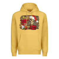 Antique Gold this is as merry as i get skull Premium Hoodie - FaDigitalArtStudio