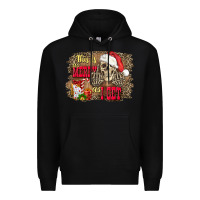 Black this is as merry as i get skull Premium Hoodie - FaDigitalArtStudio