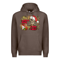 Coffee this is as merry as i get skull Premium Hoodie - FaDigitalArtStudio