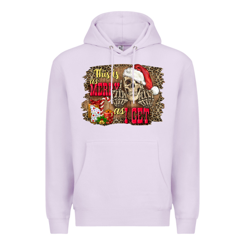 This Is As Merry As I Get Skull Premium Hoodie by FaDigitalArtStudio | Teevron