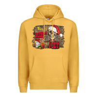 Mustard this is as merry as i get skull Premium Hoodie - FaDigitalArtStudio