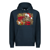 Navy this is as merry as i get skull Premium Hoodie - FaDigitalArtStudio
