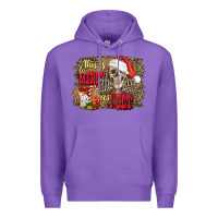 Purple this is as merry as i get skull Premium Hoodie - FaDigitalArtStudio