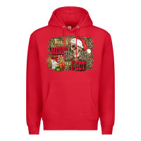 Red this is as merry as i get skull Premium Hoodie - FaDigitalArtStudio