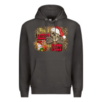 Smoke this is as merry as i get skull Premium Hoodie - FaDigitalArtStudio