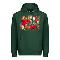 Sports Green this is as merry as i get skull Premium Hoodie - FaDigitalArtStudio