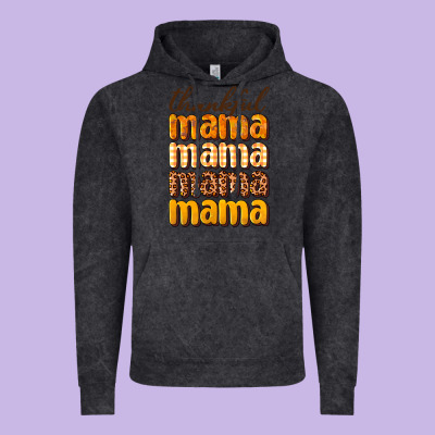 Thankful Mama Vintage Hoodie Designed By Nancycooperartshop