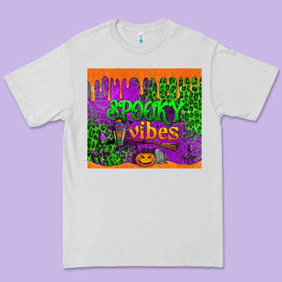 Spooky Vibes Tumbler Premium Tee Designed By Bundleandbundleshop