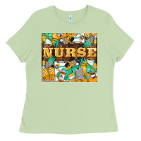 Matcha Green And Yellow Nurse Ladies Tee - LillyAllenDesigns