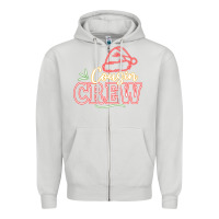 Dove Grey cousin crew Zipper Hoodie - CowhideDigitalArt