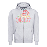Heather Grey cousin crew Zipper Hoodie - CowhideDigitalArt