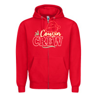 Red cousin crew Zipper Hoodie - CowhideDigitalArt