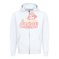 White cousin crew Zipper Hoodie - CowhideDigitalArt