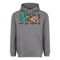 Storm Peace Love Landrace Pig Heavyweight Hoodie - LillyAllenDesigns