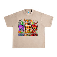 French Oak Happy Hallothanksmas teeth Urban Heavy Tee - texasbilliewilder