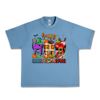Pebble Blue Happy Hallothanksmas teeth Urban Heavy Tee - texasbilliewilder