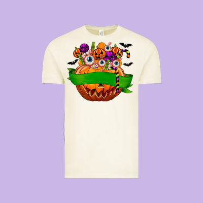 Personalized Boy Halloween Candy Vintage Tee Designed By Texasbilliewilder