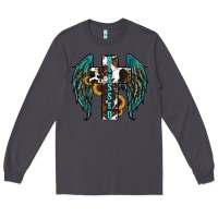 Smoke western wings cross blessed Long Sleeve Tee - RanaPortraitStore