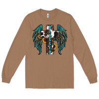 Toasted Coconut western wings cross blessed Long Sleeve Tee - RanaPortraitStore