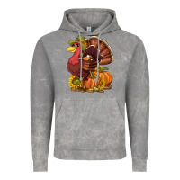 Cloud Rock Thanksgiving turkey with pumpkin and sunflower Vintage Hoodie - NancyCooperArtShop