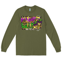 Army Green mardi gras Long Sleeve Tee - CowGirlArtShop
