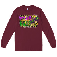 Burgundy mardi gras Long Sleeve Tee - CowGirlArtShop