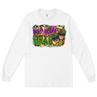 White mardi gras Long Sleeve Tee - CowGirlArtShop